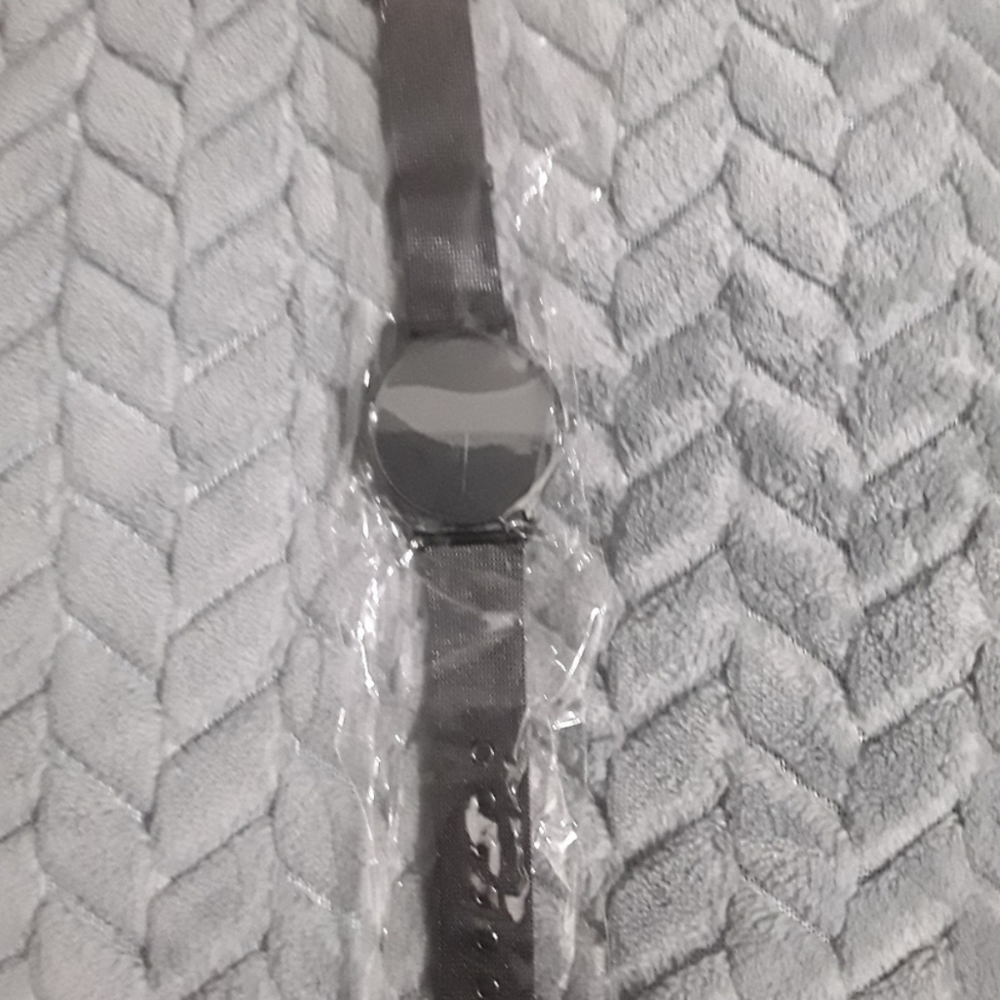 Mens Black Out All Black Quartz Watch NIP NEW BATT - Picture 3 of 5